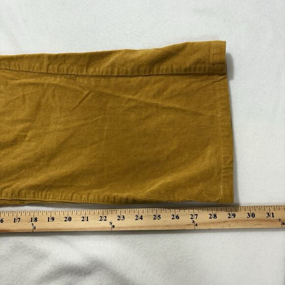 Lane Bryant Women’s 20 Corduroy Pants Straight Leg Mustard Yellow 29” Inseam - Picture 11 of 11
